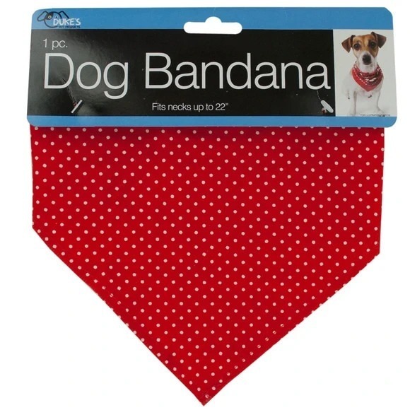 Duke's Other - Polka Dot Dog Bandana with Snap Closure